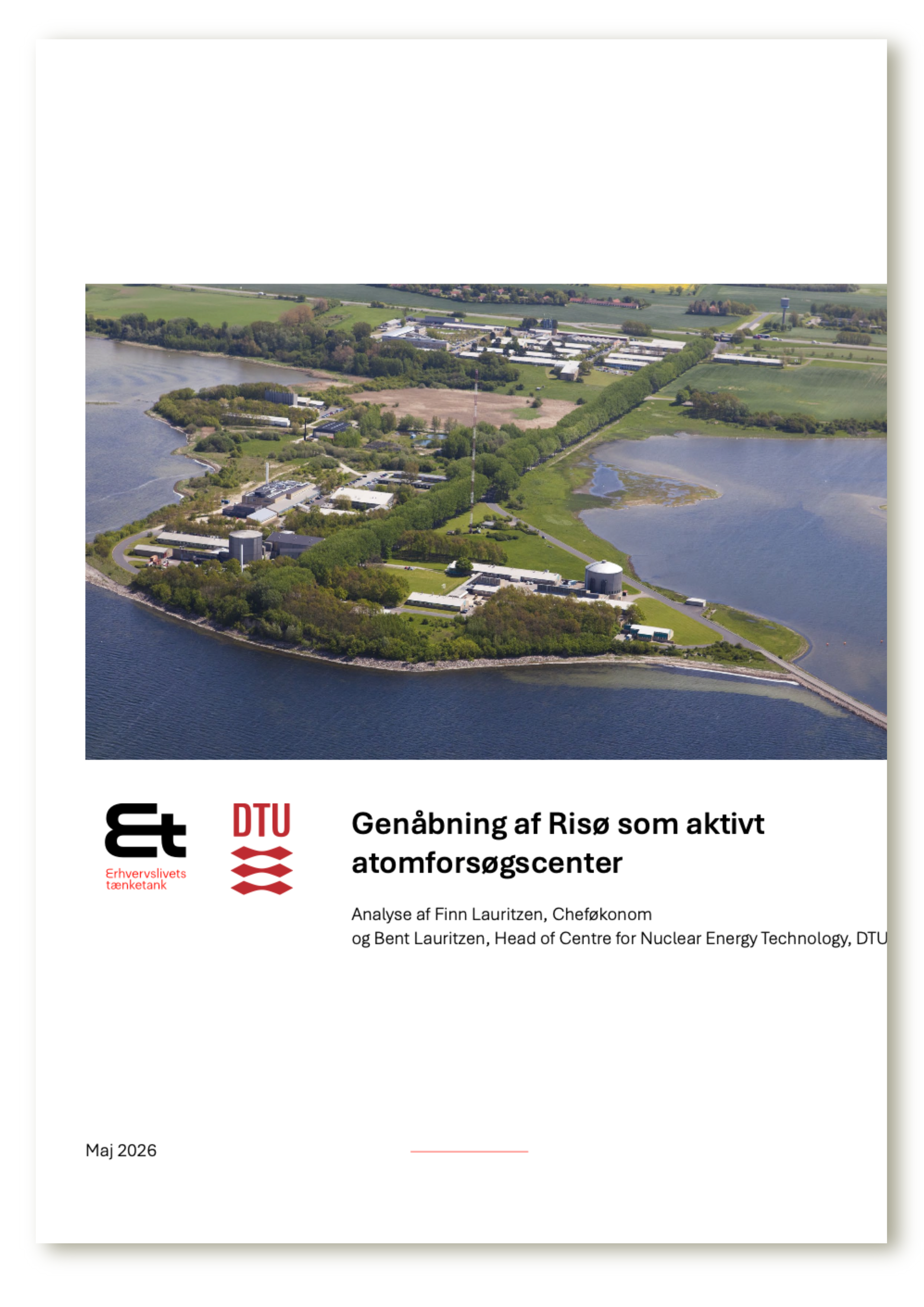 Genåbning af Risø som aktivt atomforsøgscenter