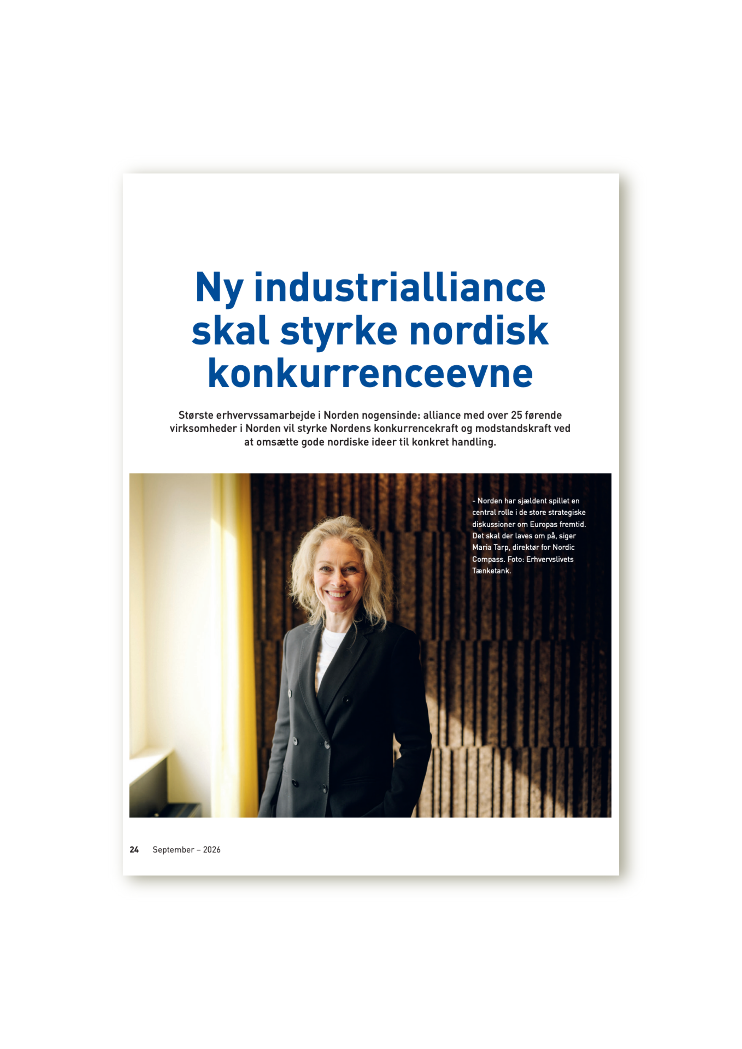 Ny industrialliance skal styrke nordisk konkurrenceevne&nbsp;