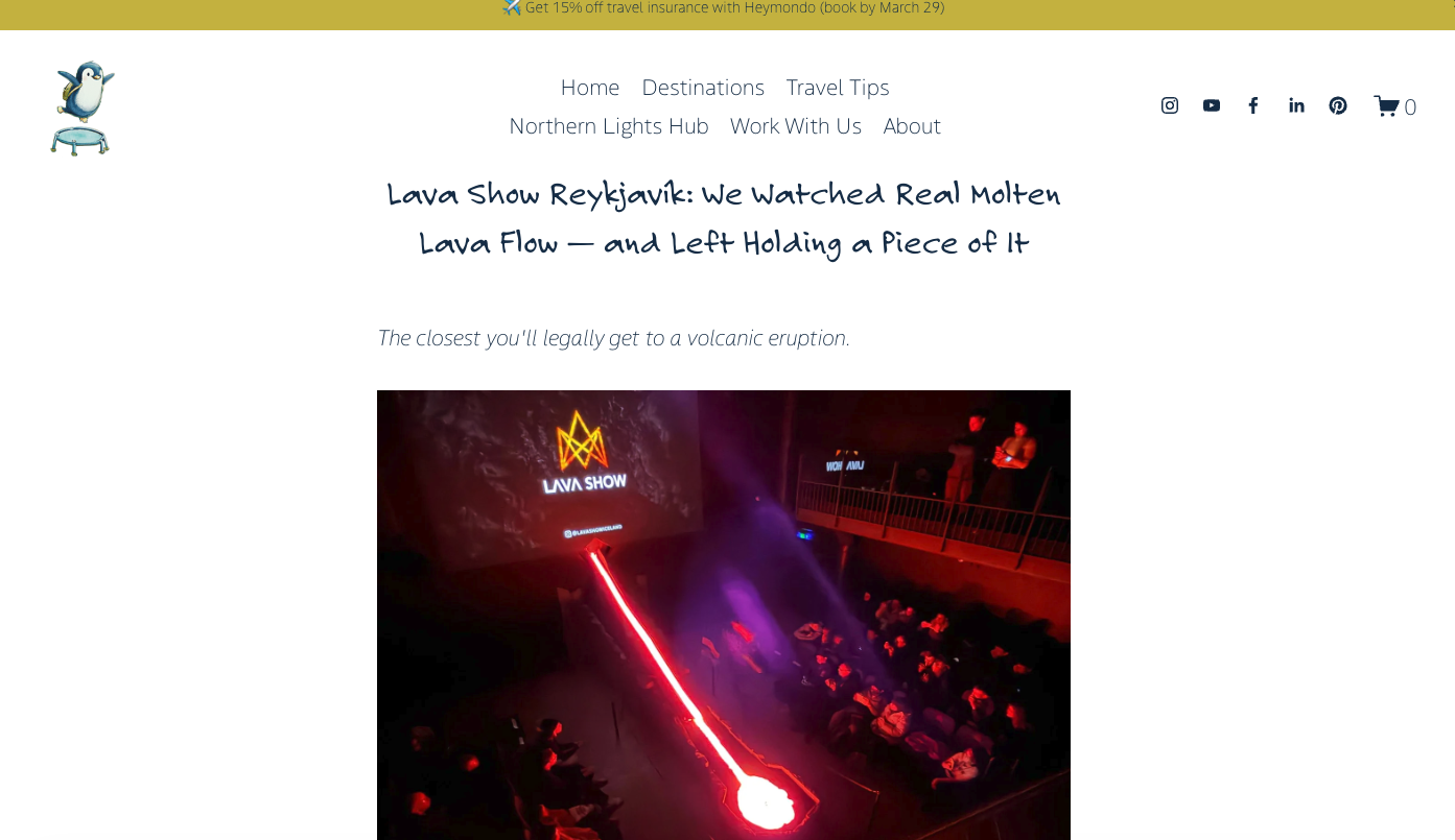 Lava show in Reykjavík