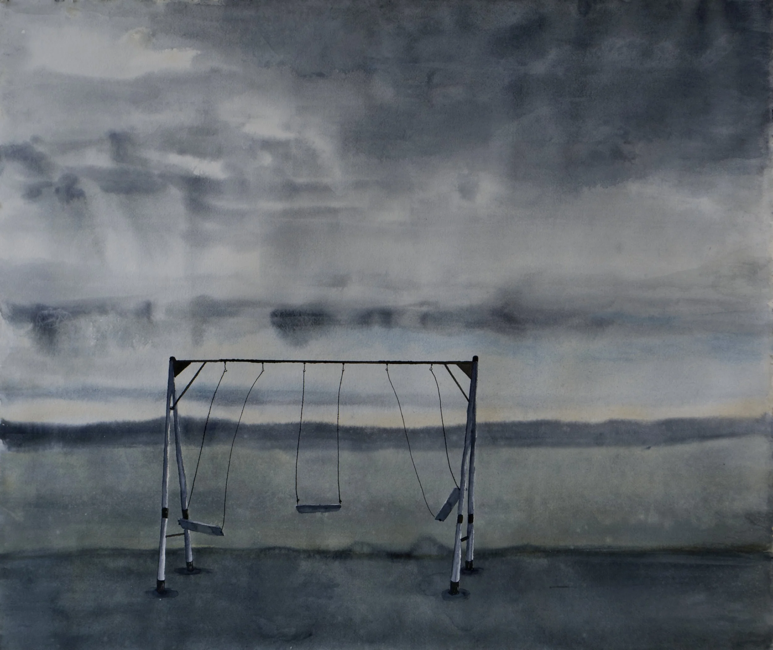 RobbieAaron_Empty_WatercoloronPaper_34x41.jpg