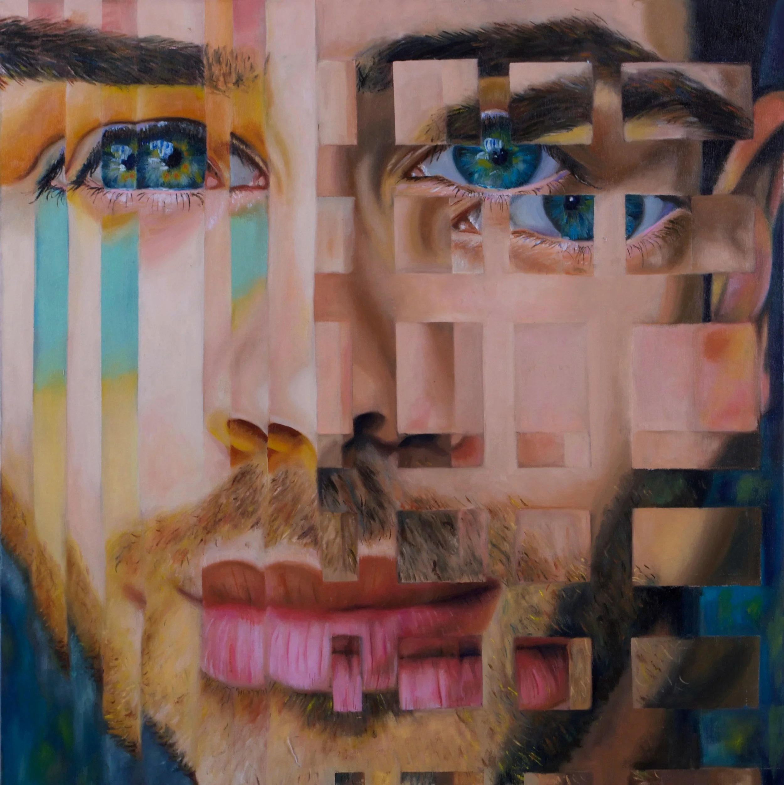 RobbieAaron_Self Mask_OilonCanvas_30x30_highres.jpg