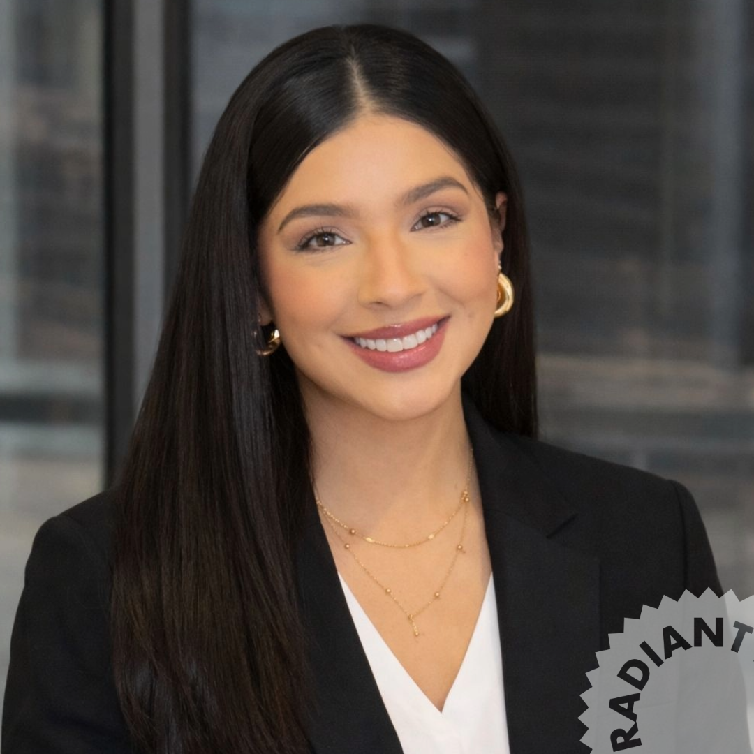 Woman with red lipstick
