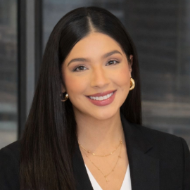 Woman with red lipstick