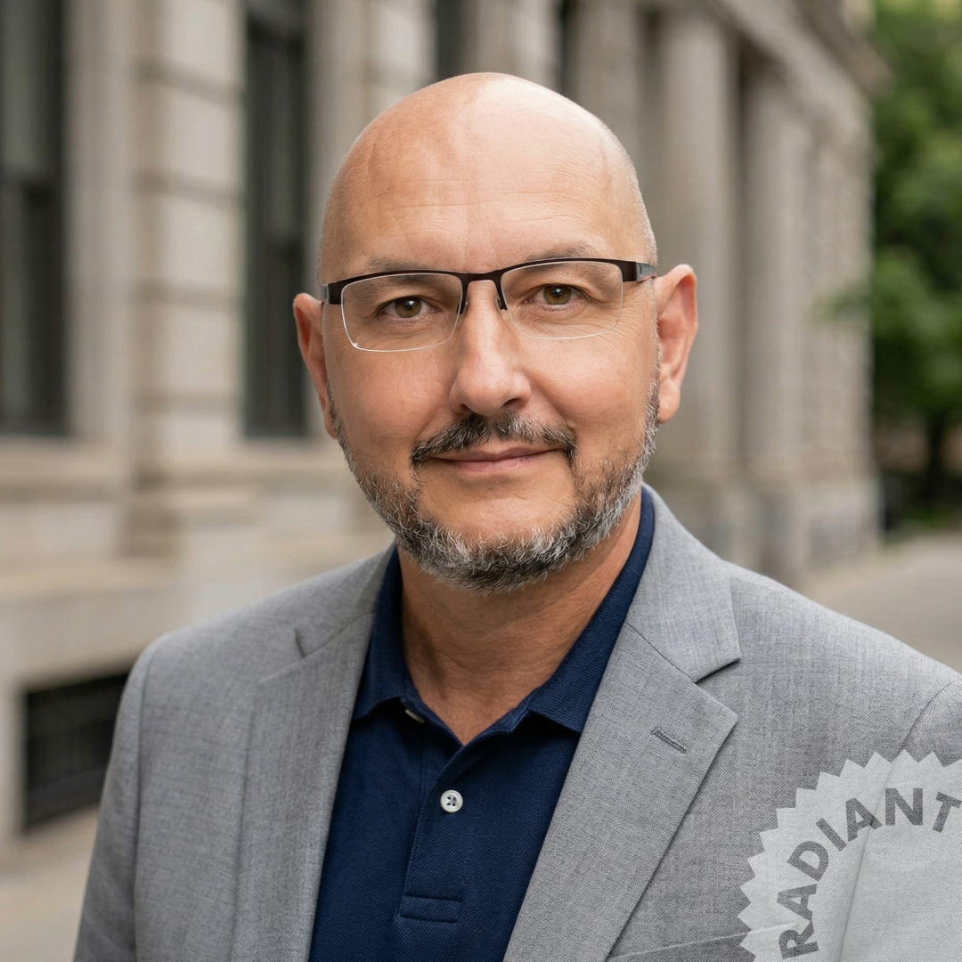 A man posing for a photo