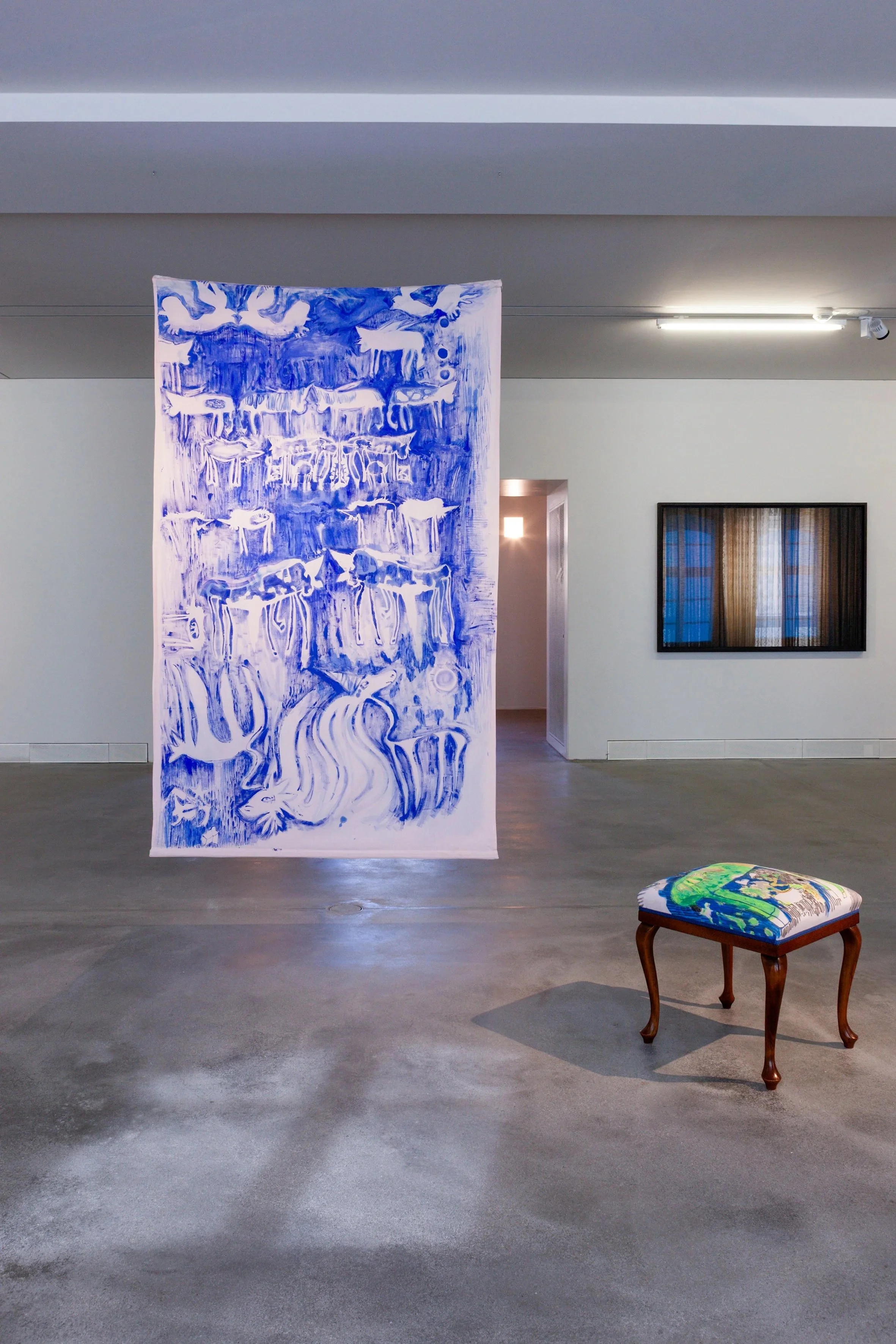 Unicorns in "Whatever Shape Your Heart is in" in ZAK Berlin, 2026. © Rohkunstbau, Photo: Waldemar Brzezinski