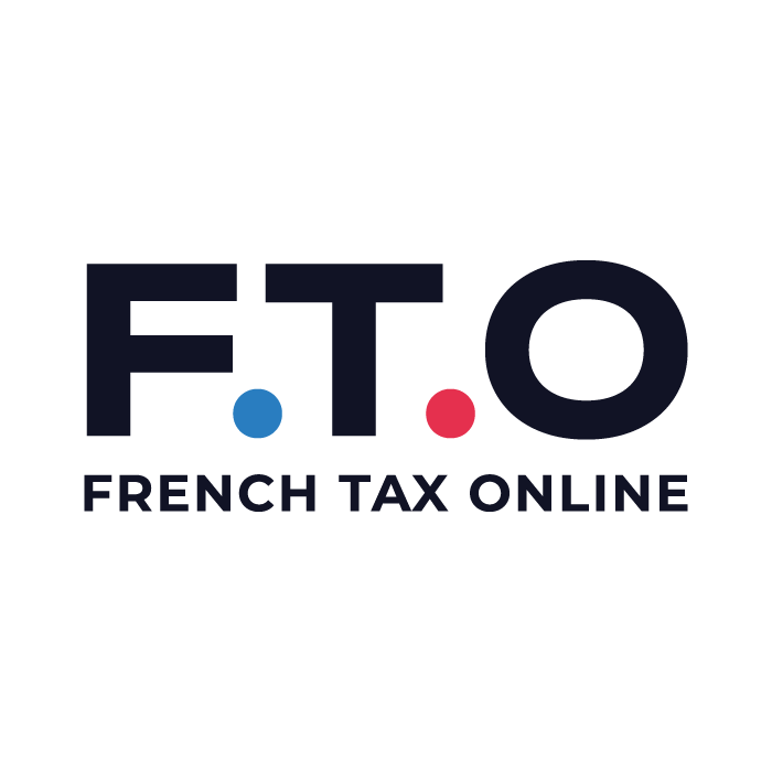Graphic of a globe showing France in red with text 'French Tax Online' below.