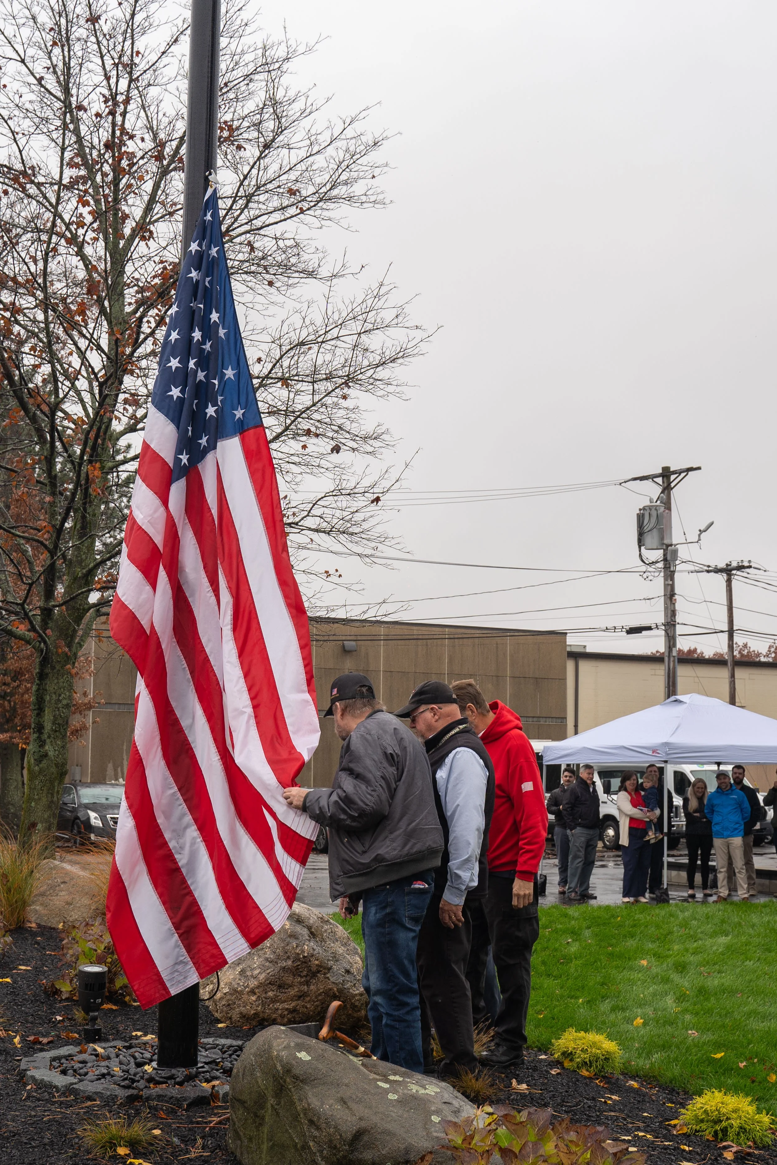 Honoring Veterans Day with Pride and Purpose: Flag Raising at ATS Headquarters