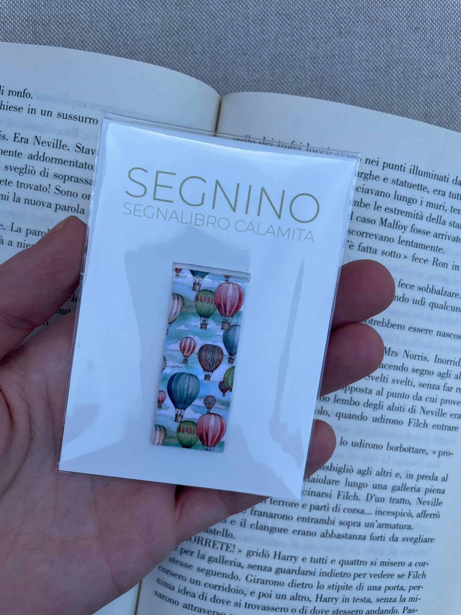 SEGNINO PICCOLO mongolfiere 2 plastificato