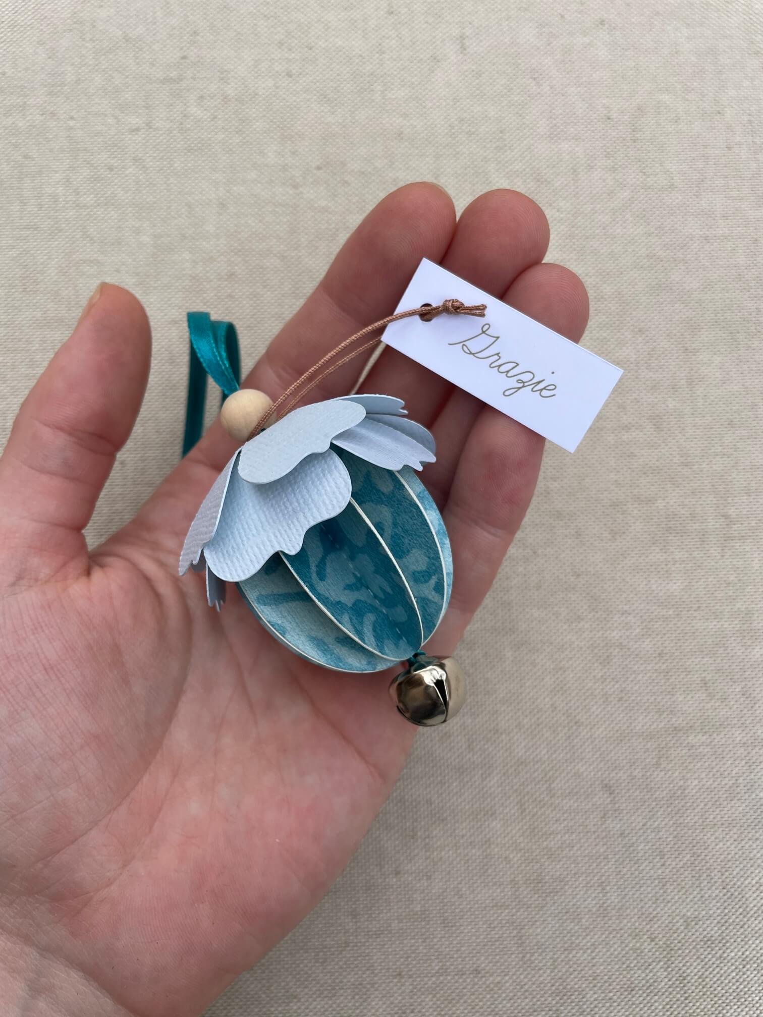 campanella M "GRAZIE" damascato