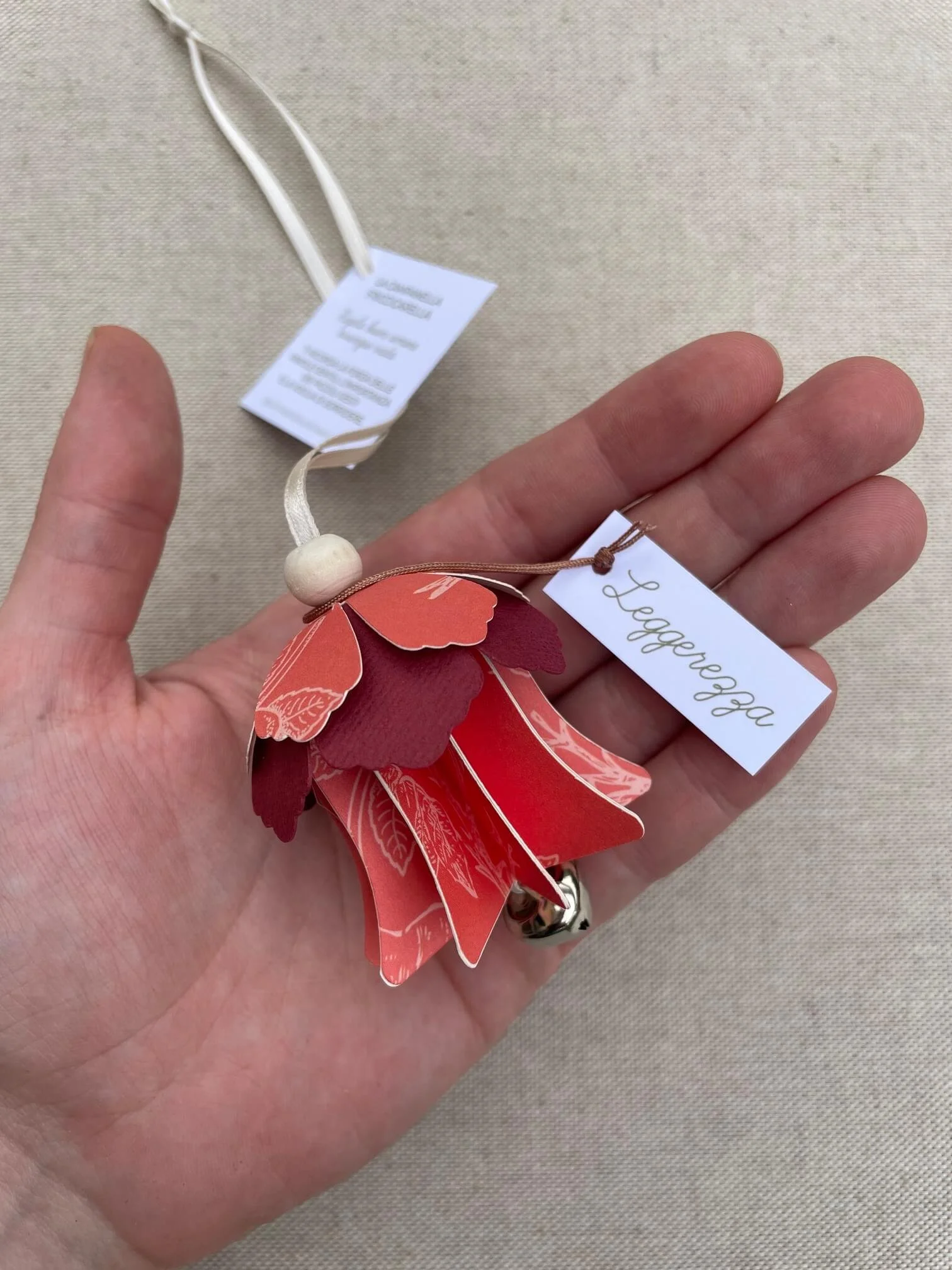 campanella "LEGGEREZZA" corallo