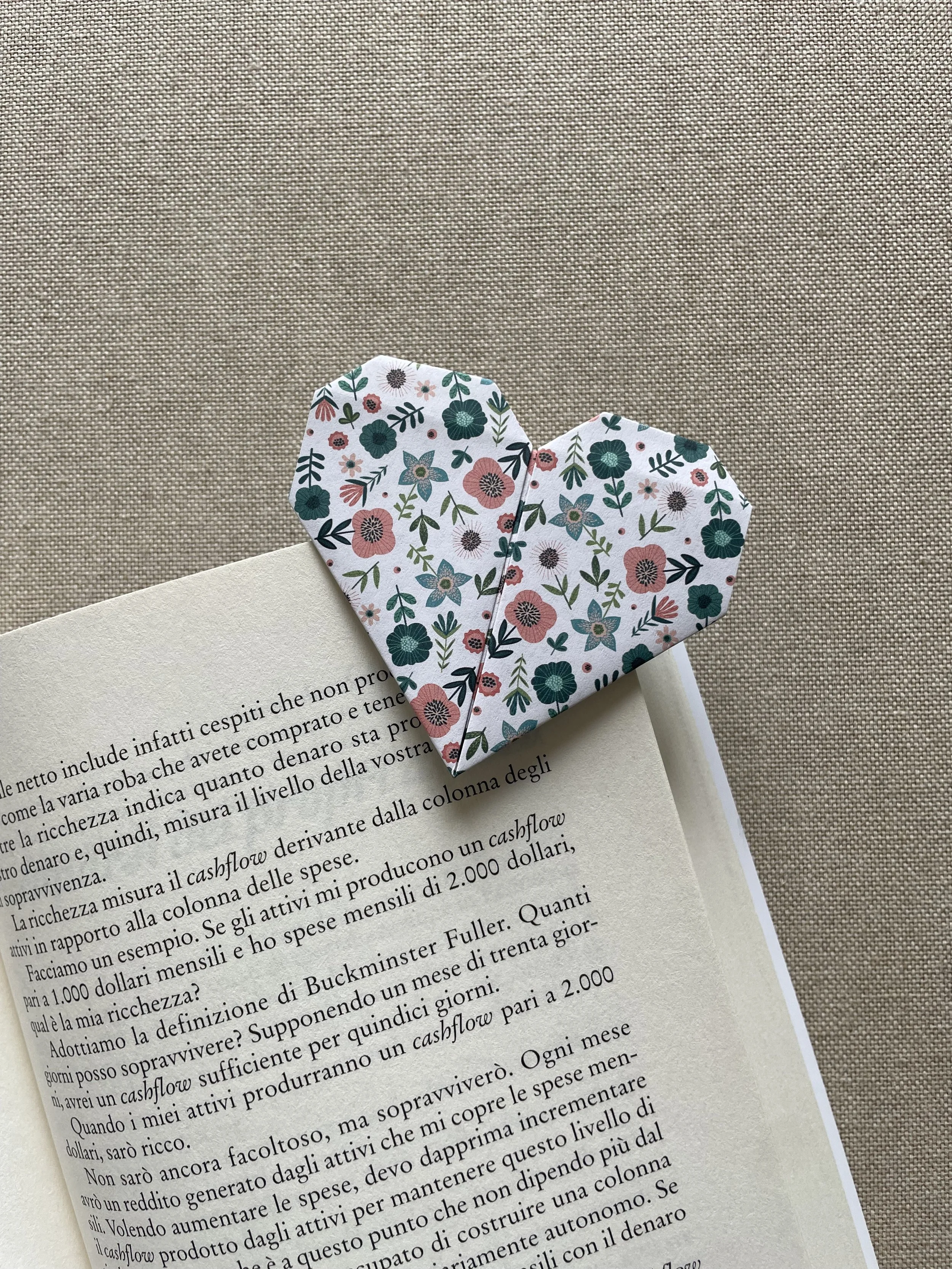 ORIGAMI CUORE FIORI