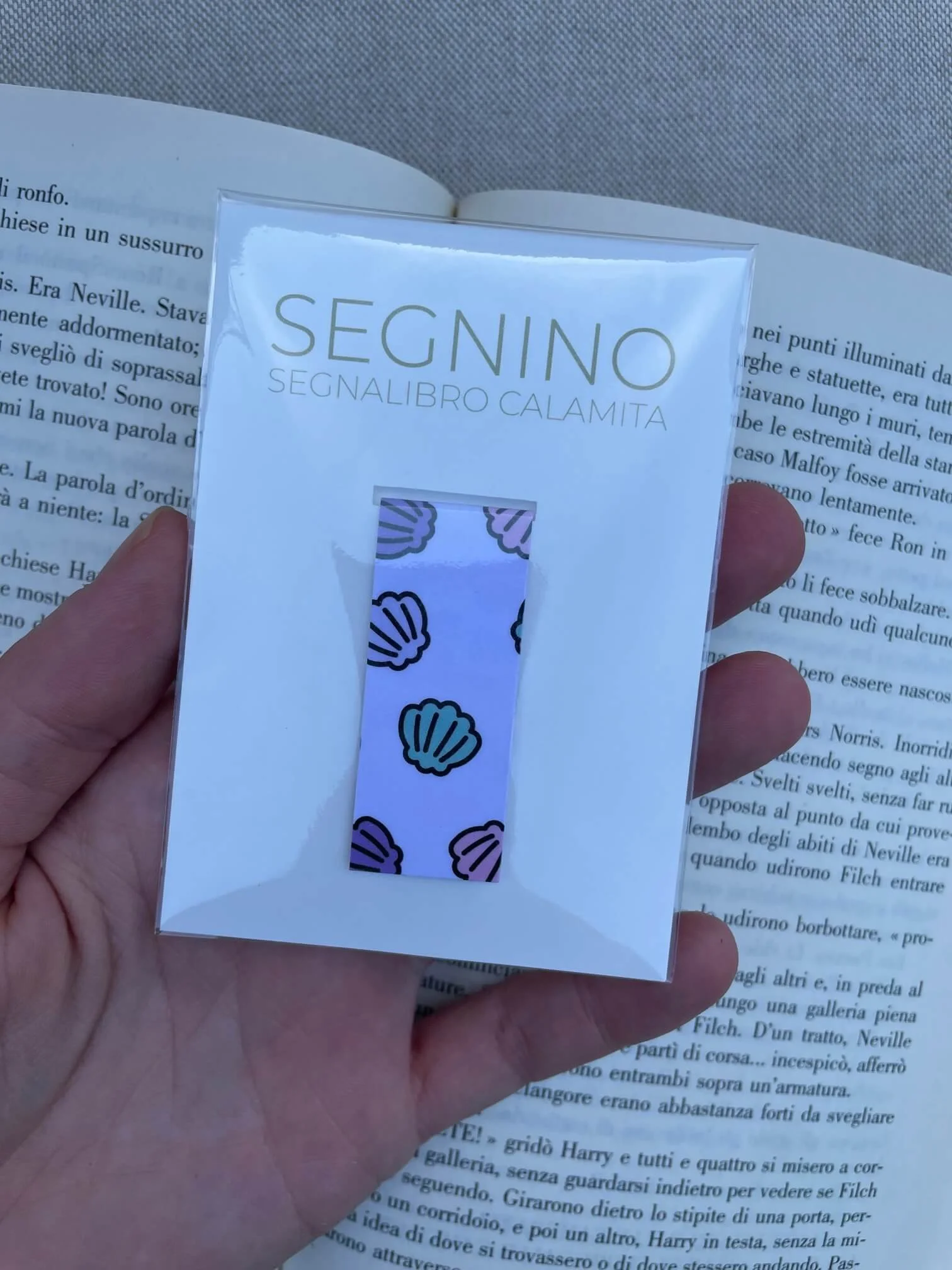 SEGNINO PICCOLO conchiglie plastificato