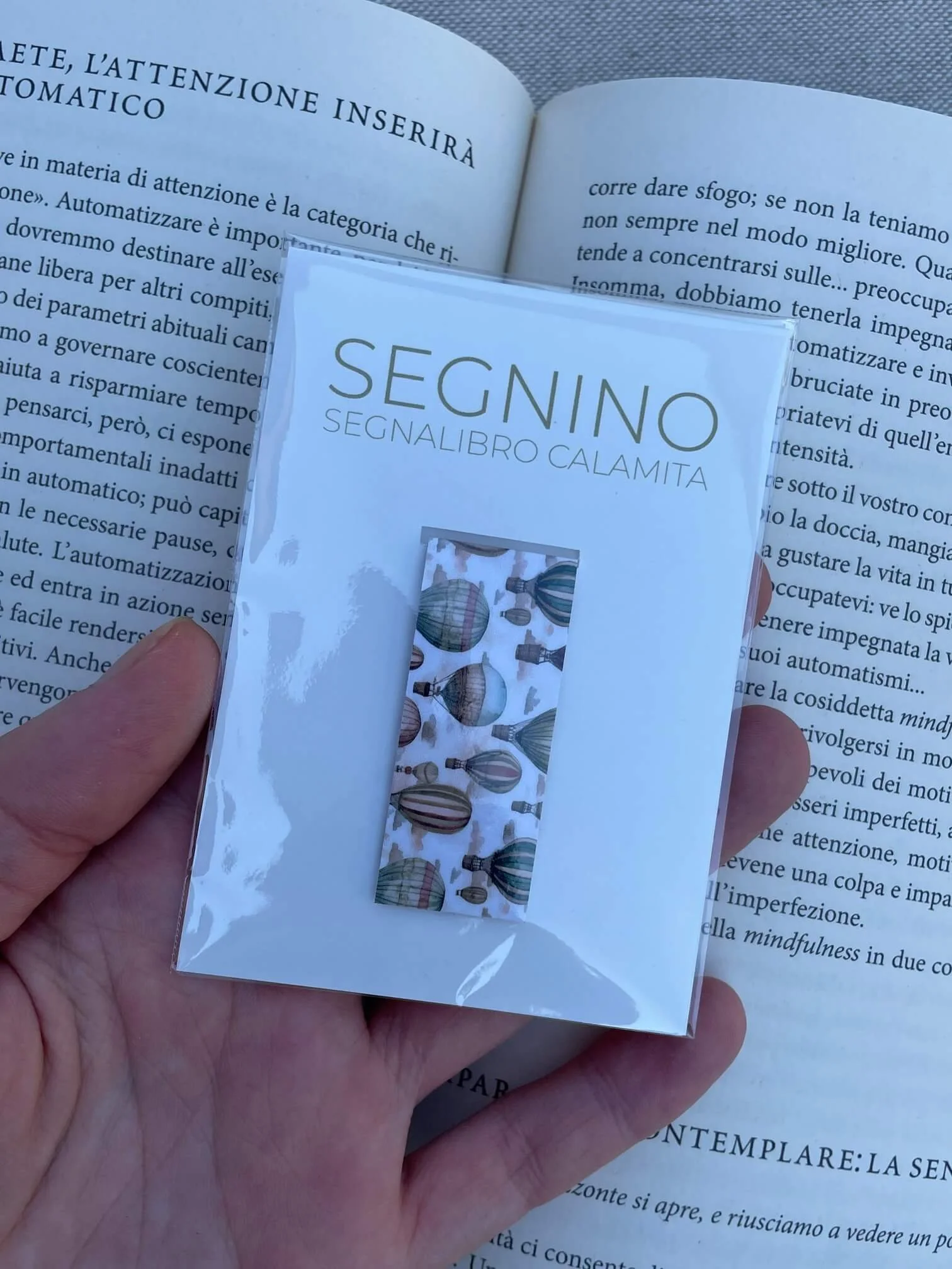 SEGNINO PICCOLO mongolfiere plastificato
