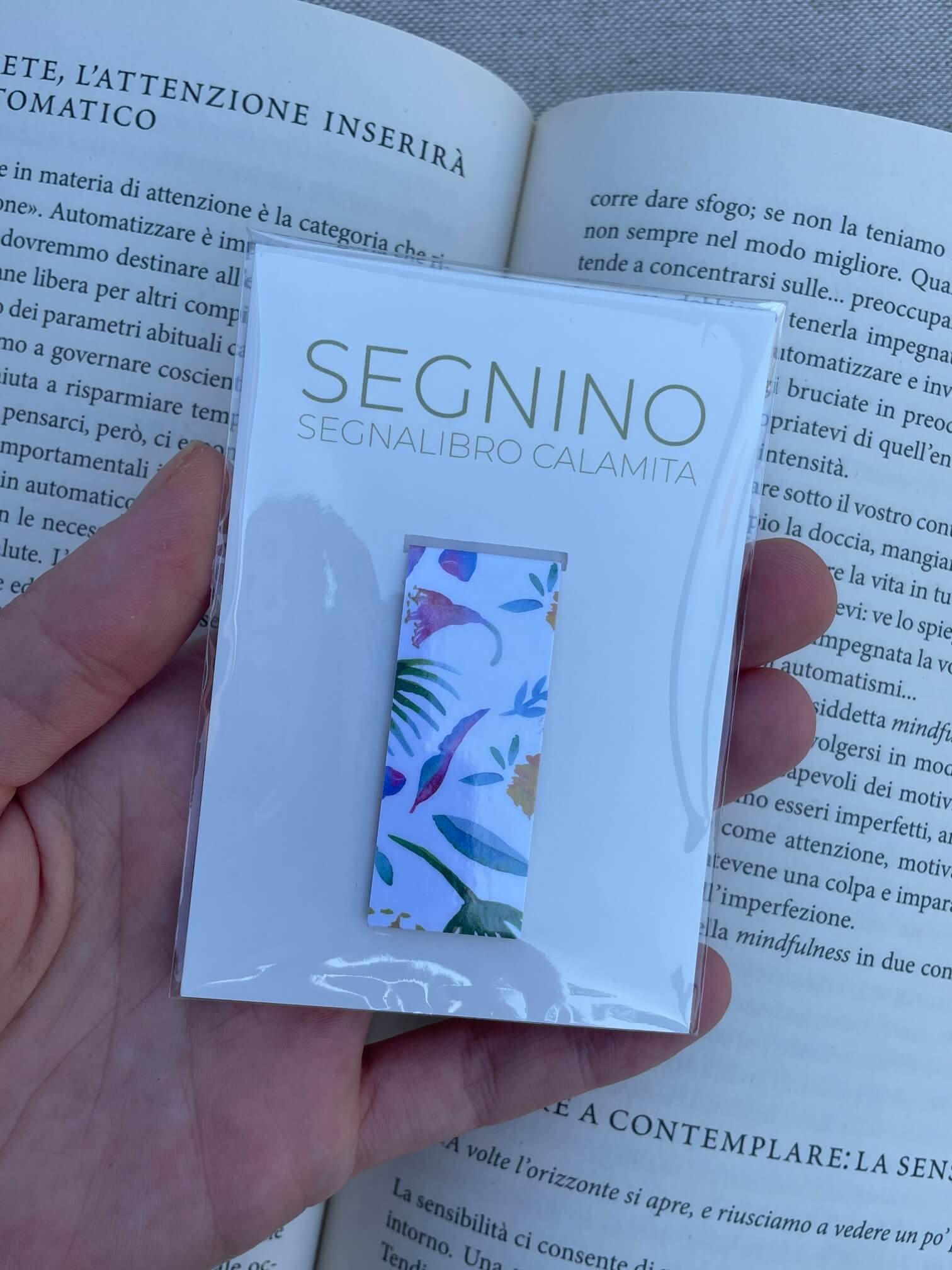 SEGNINO PICCOLO fiori colorati plastificato