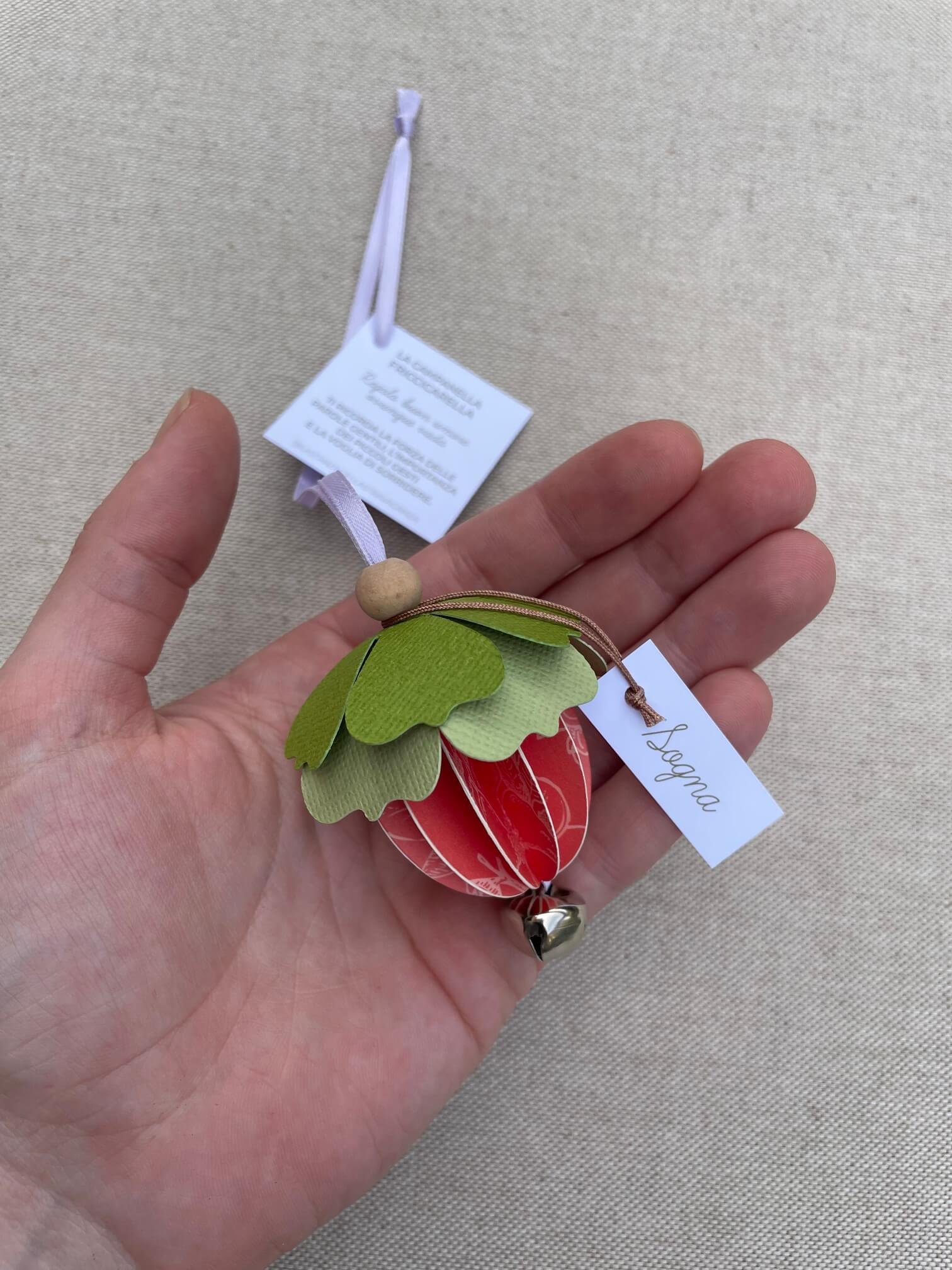 campanella "SOGNA" corallo