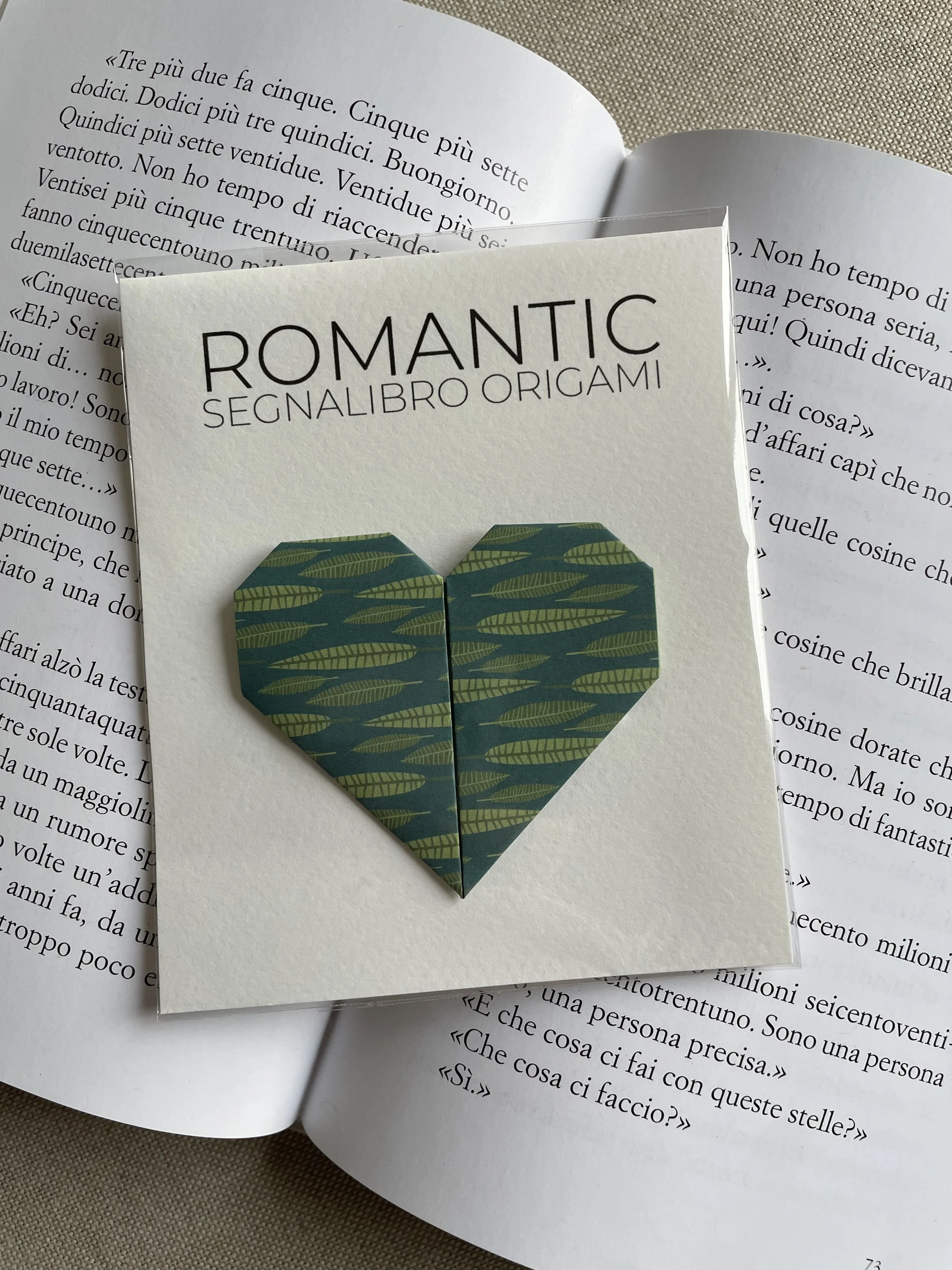 ORIGAMI CUORE foglioline verdi 3