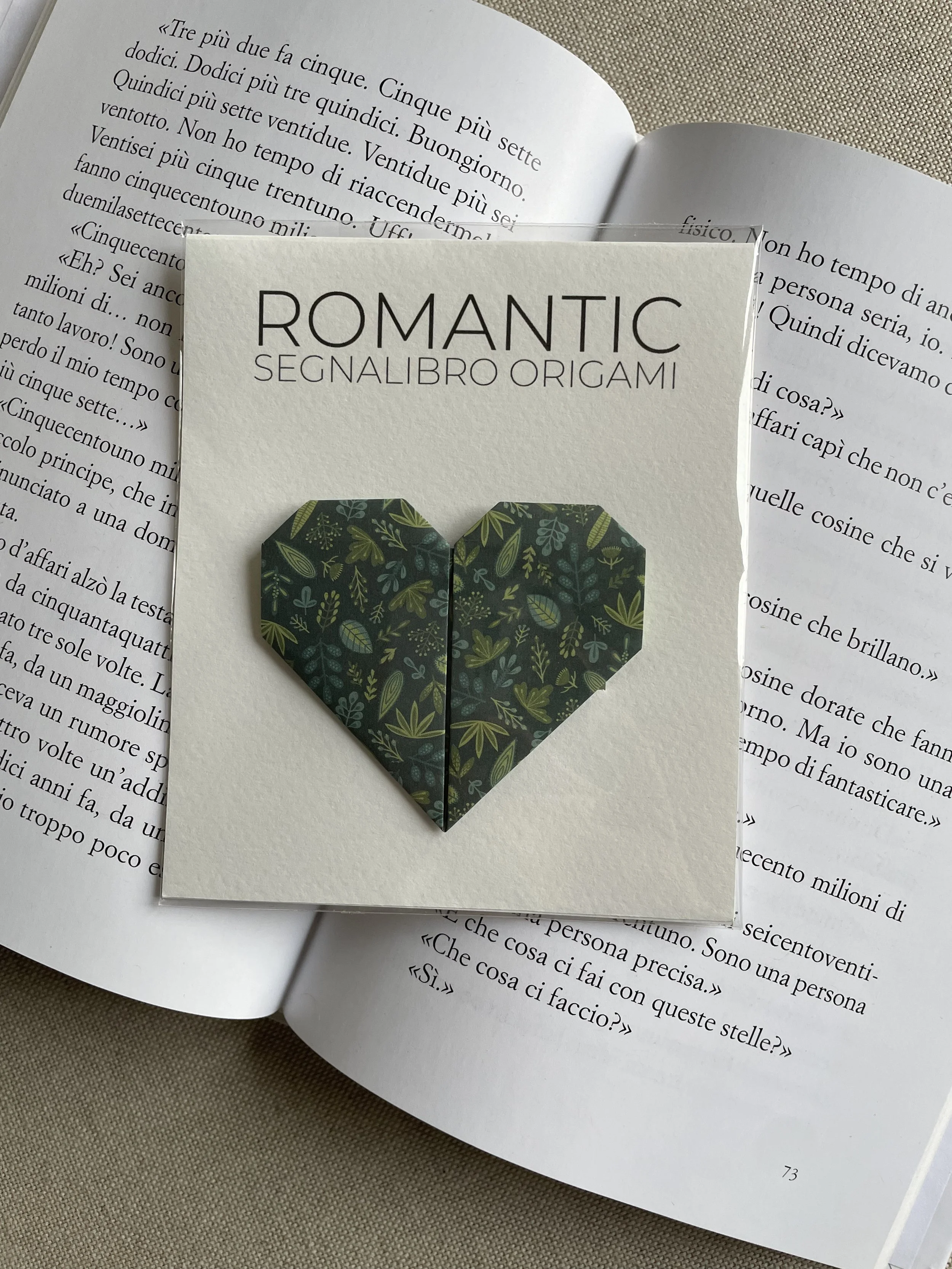 ORIGAMI CUORE foglioline verdi 4