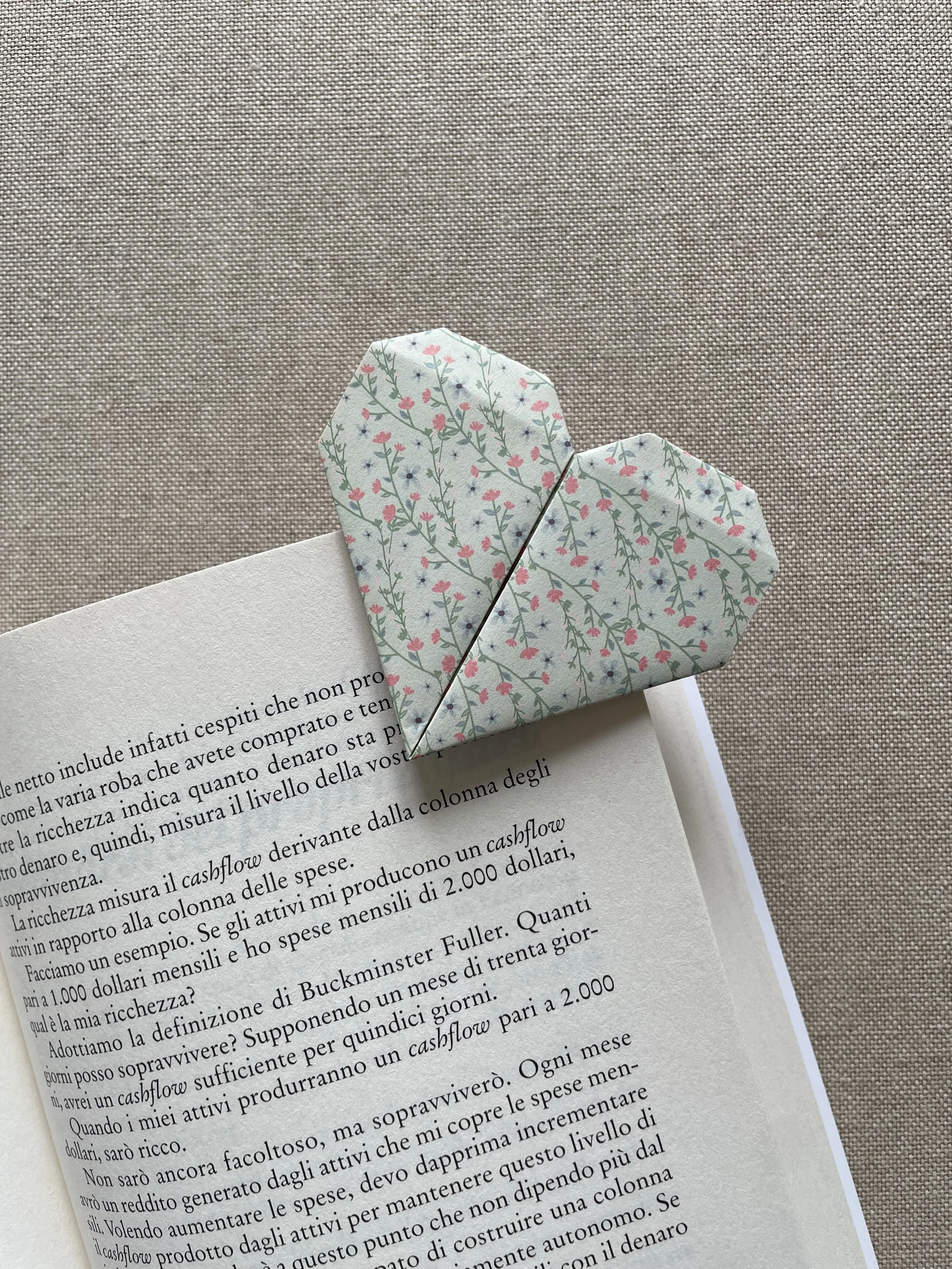 ORIGAMI CUORE VERDINO