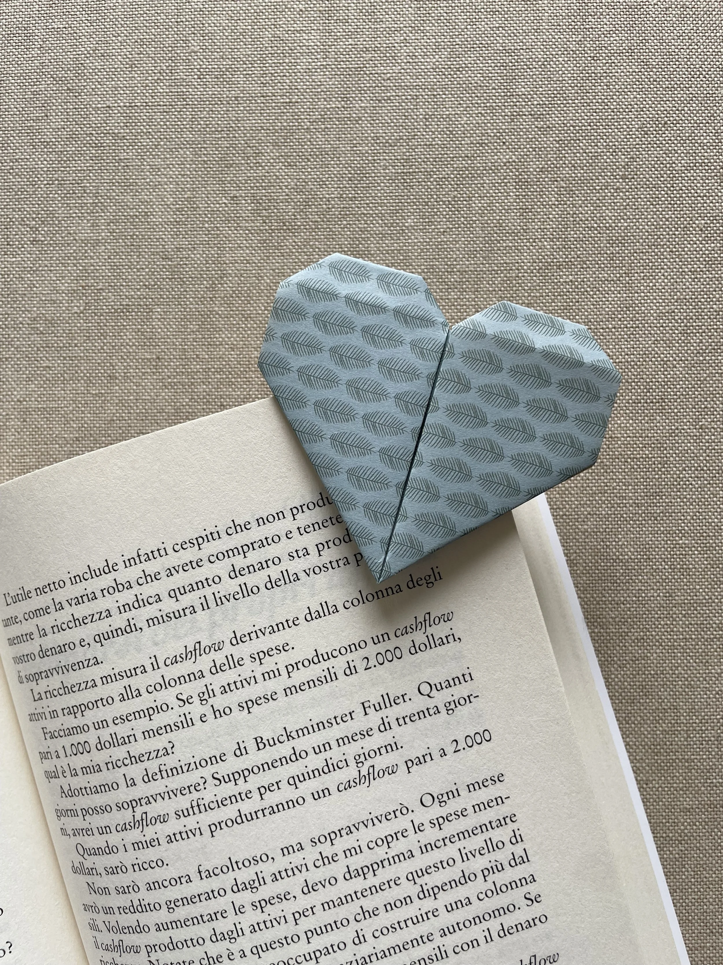 ORIGAMI CUORE PIUME