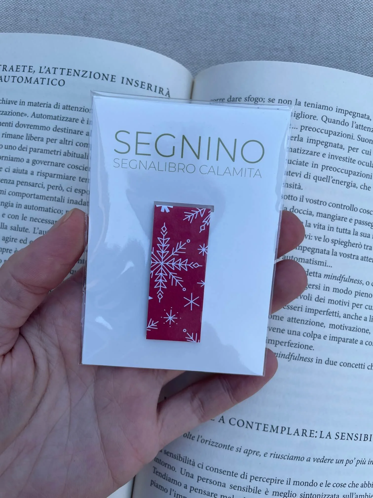 SEGNINO PICCOLO fiocchi di neve rosso