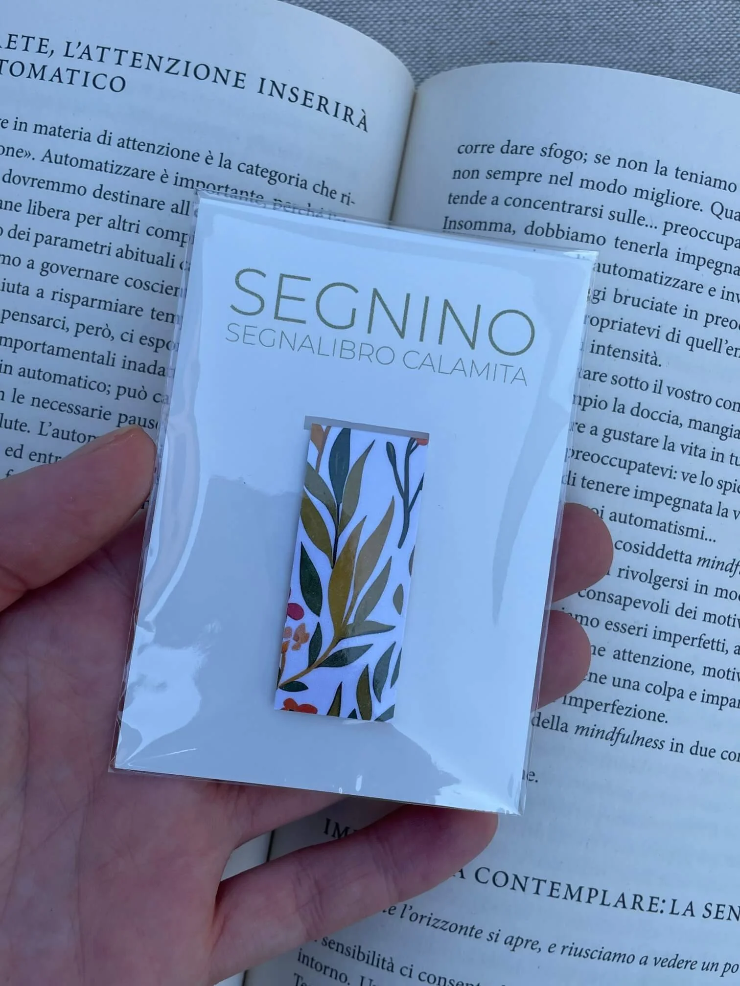 SEGNINO PICCOLO foglioline plastificato
