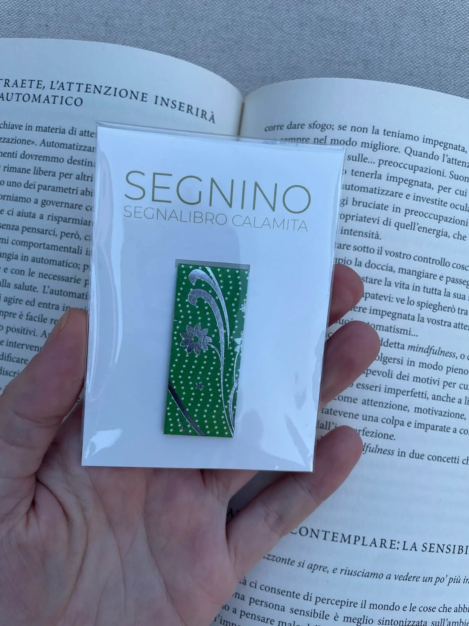 SEGNINO PICCOLO verde e argento