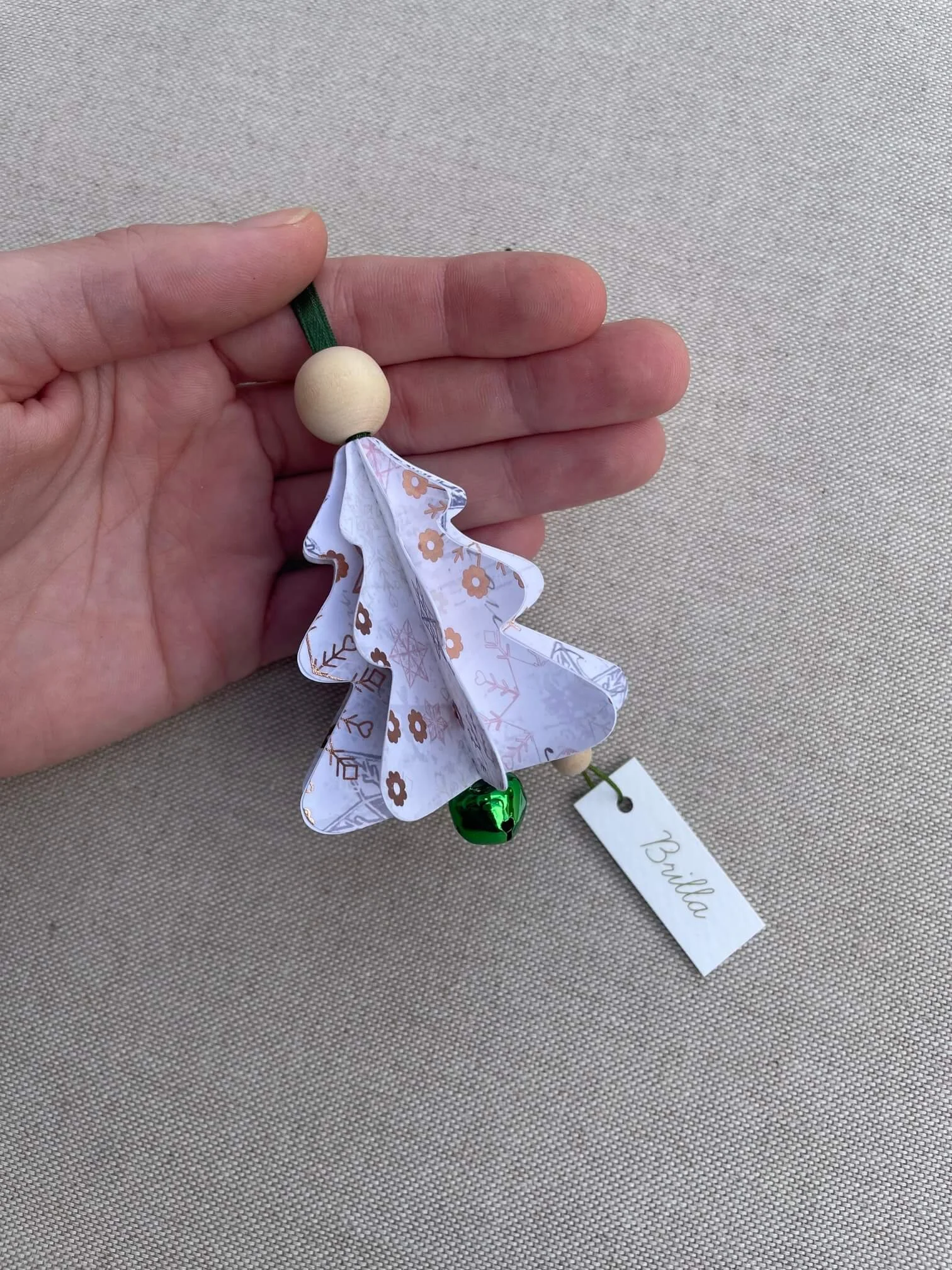 campanella alberello "BRILLA" fiocchi di neve