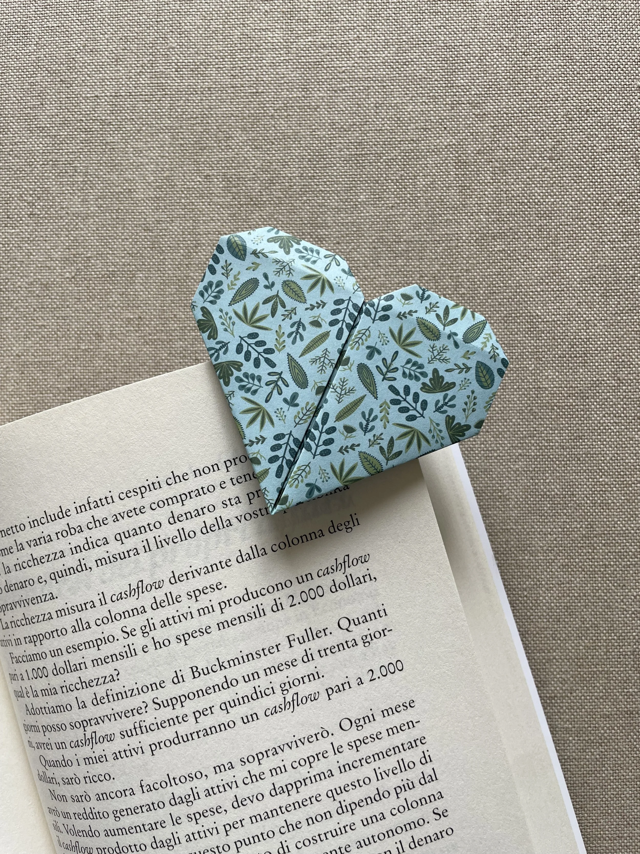 ORIGAMI CUORE FOGLIAME