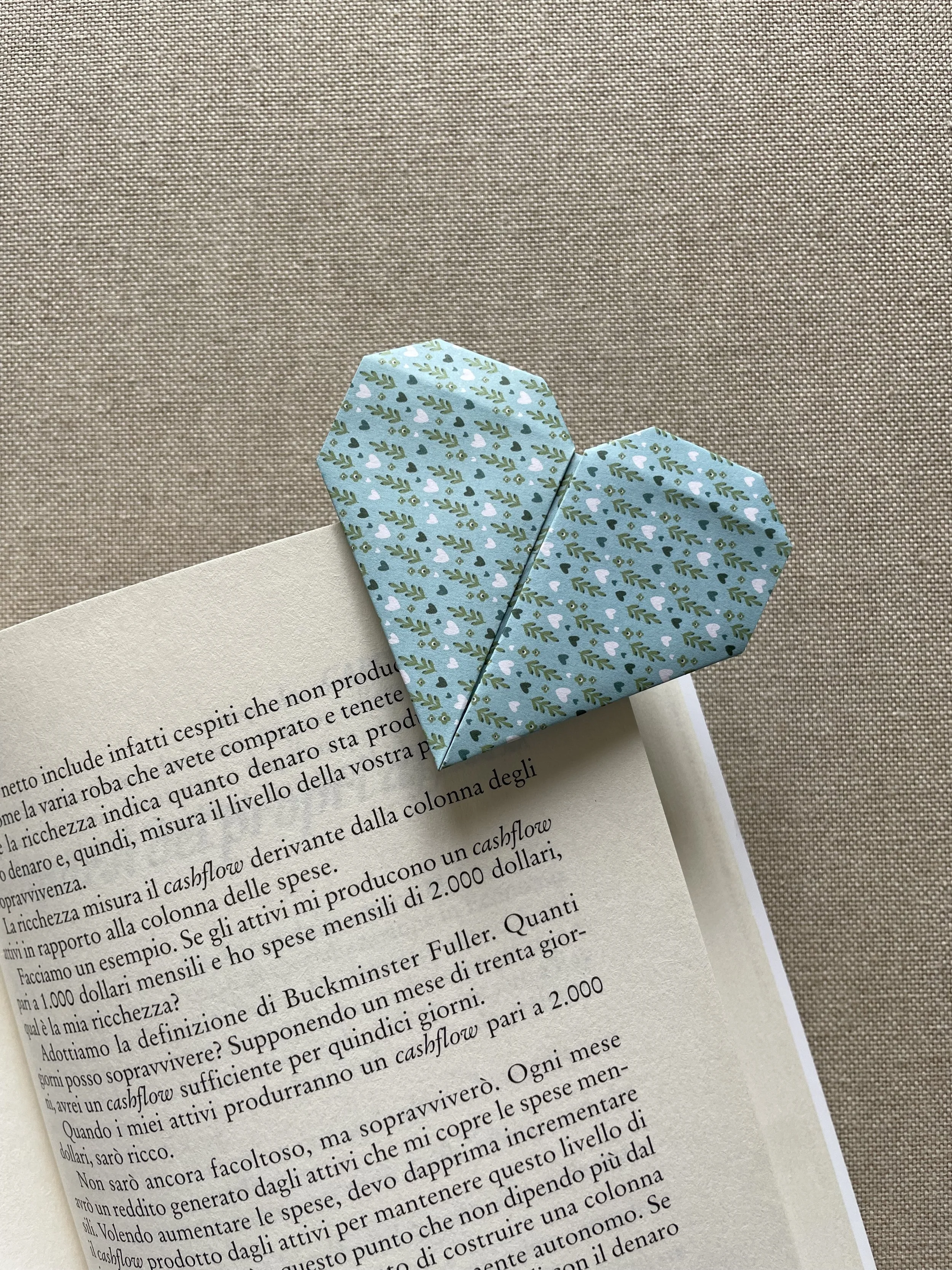 ORIGAMI CUORE FOGLIETTE