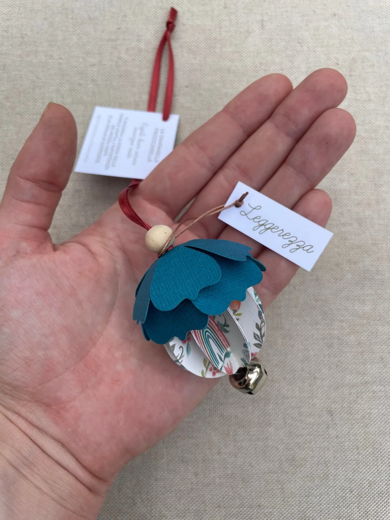 campanella "LEGGEREZZA" arcobaleno