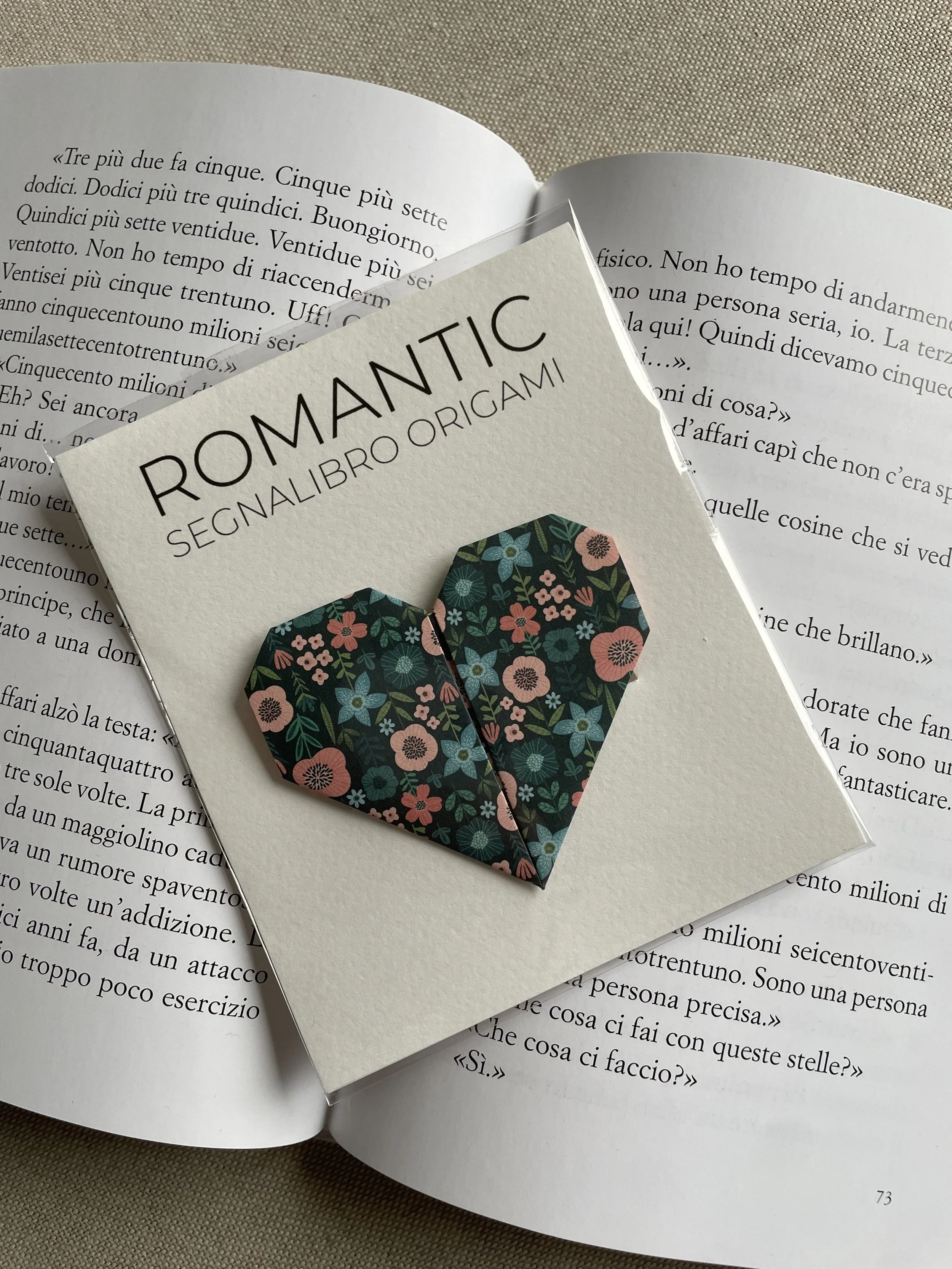 ORIGAMI CUORE fiori scuri