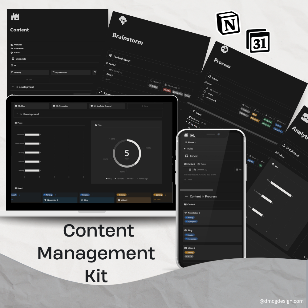 Notion Content Management Kit