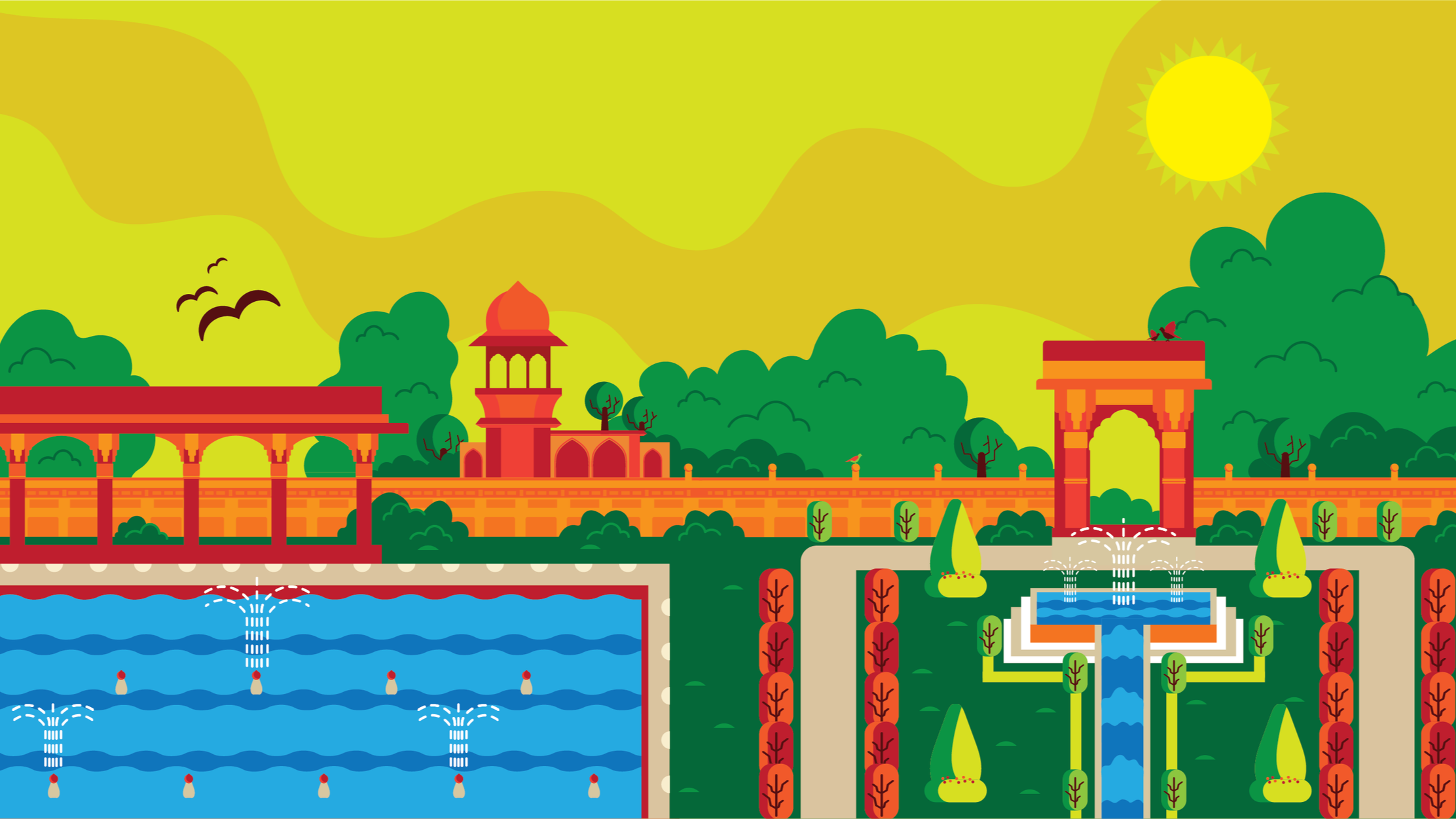 Royal Gardens, Lahore    - Monuments of Pakistan Book Design - 2021