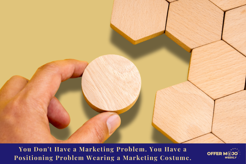 You Don't Have a Marketing Problem. You Have a Positioning Problem Wearing a Marketing Costume.