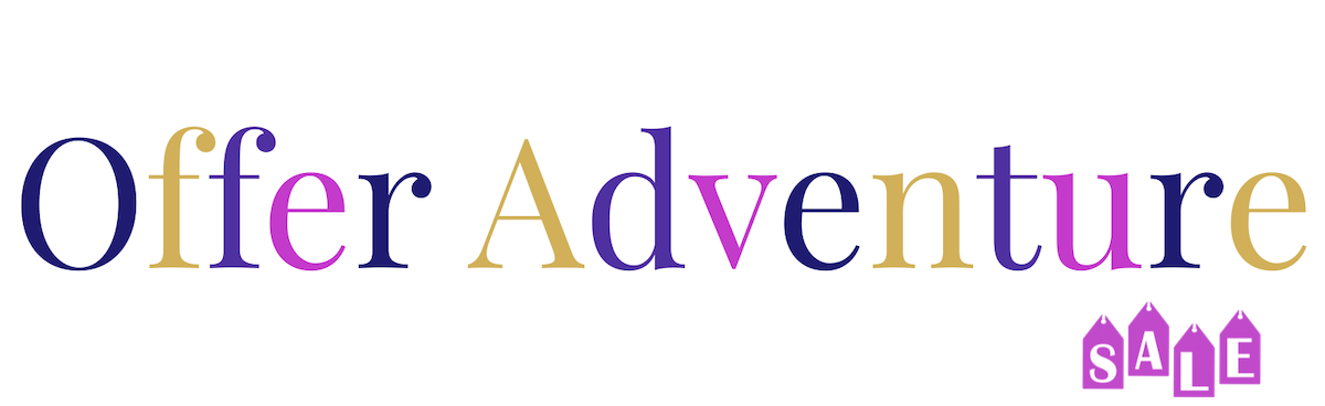Text graphic with the message "Choose Your Own" above "Offer Adventure" with "SALE" tags hanging from the letter "e" in "Adventure".