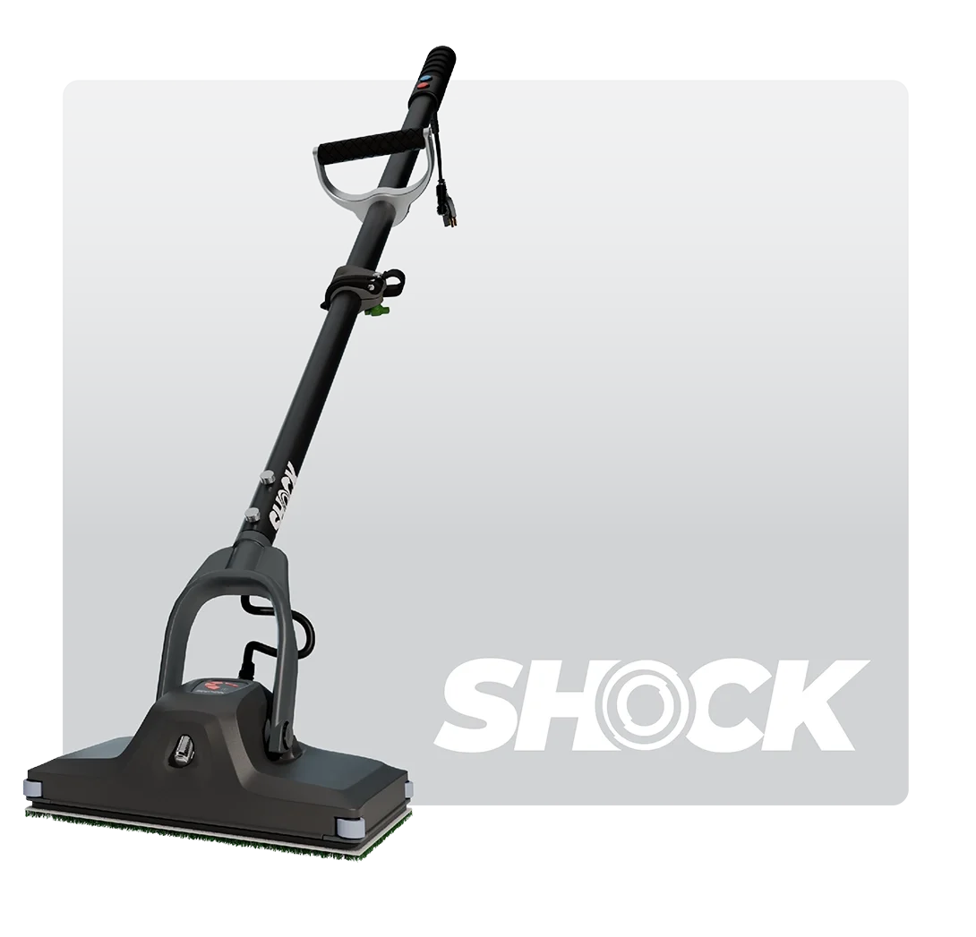 SHOCK is a compact hard floor scrubber