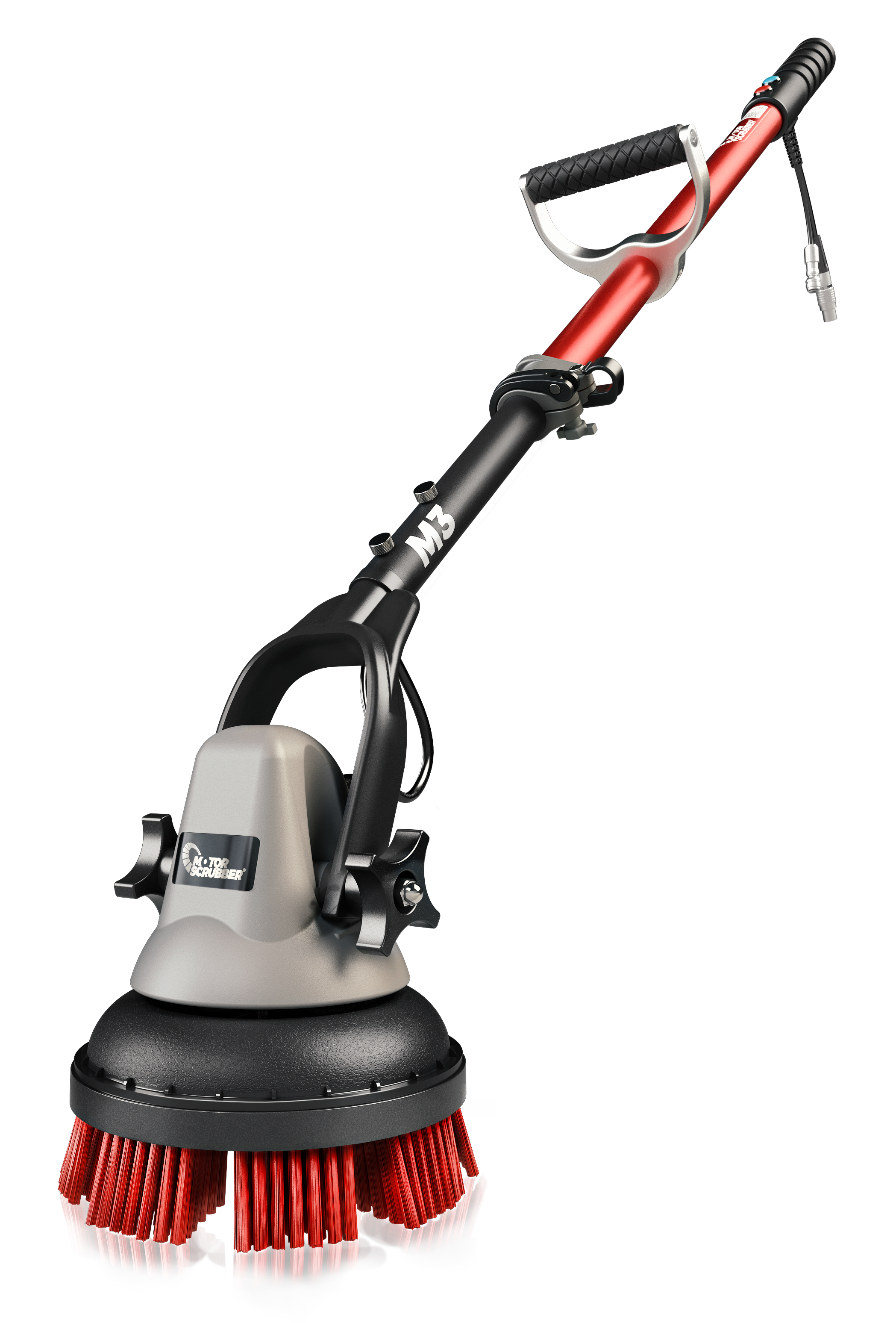 MotorScrubber M3 floor scrubbing machine render, angled view.