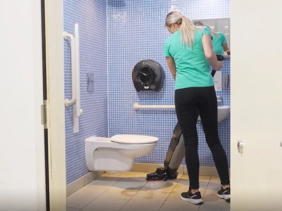 DRYFT cleaning washroom floor
