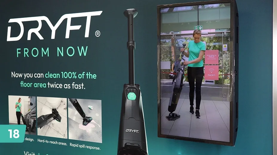 Turn on the TV and load the content using the USB stick.