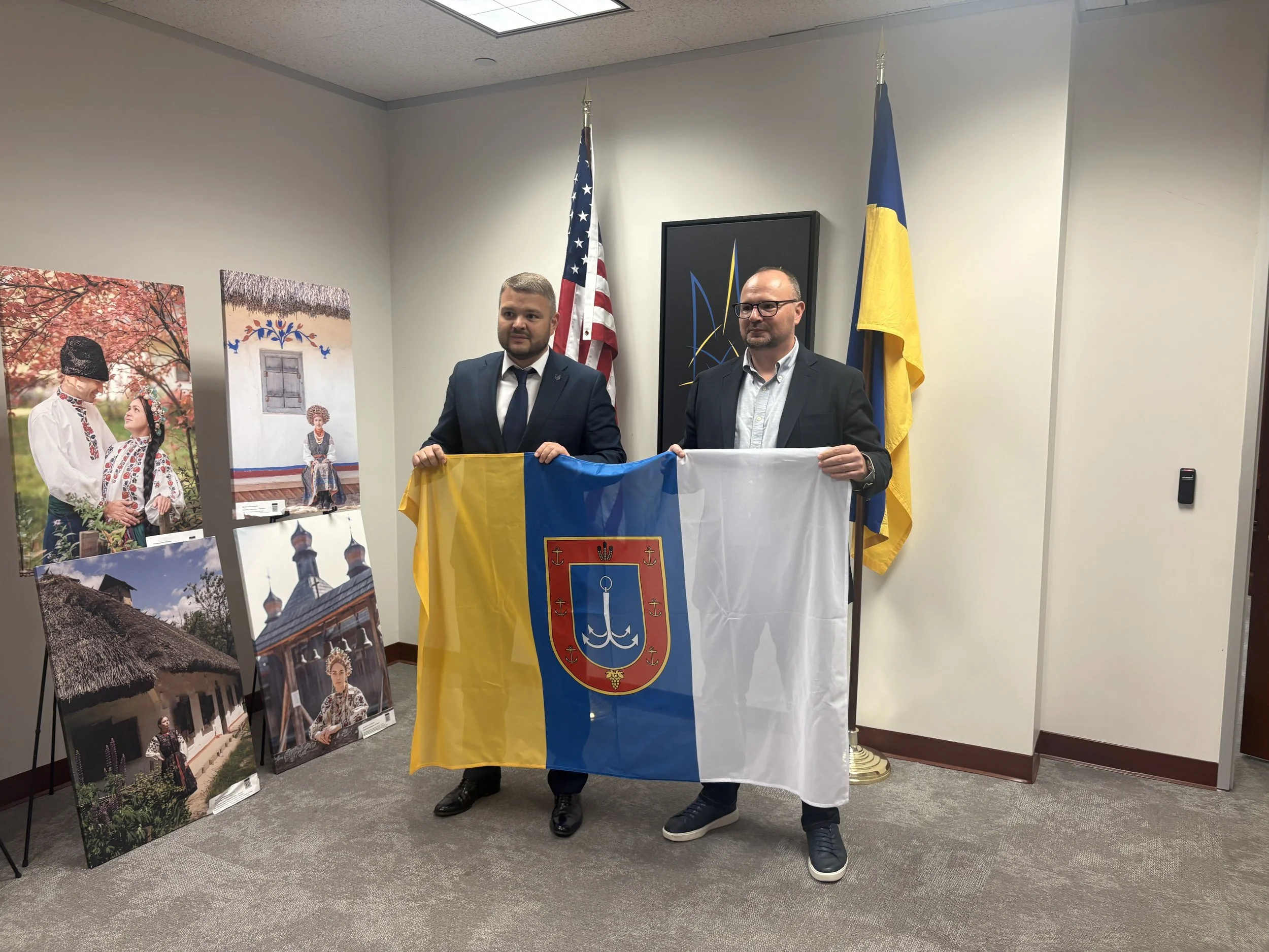 Government officials from the Odessa region of Ukraine visiting the Consul General of Ukraine in Houston, TX.