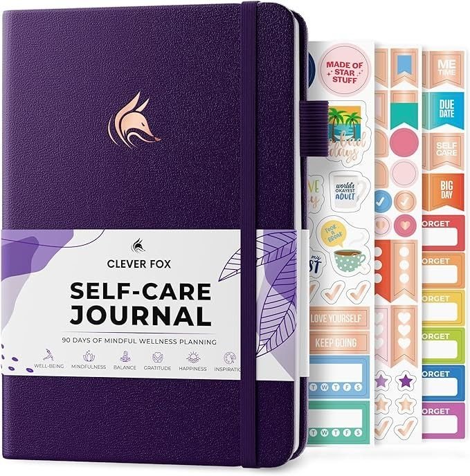 Amazon_com _ Clever Fox Self-Care Journal – Wellness & Daily Reflection Notebook – Mental Health & Personal Development Journal – Self Care Planner, Meditation & Mood Journal for Women & Men – A5 Size (Purple) _ Office Products.jpeg
