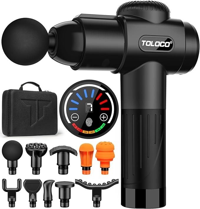 Amazon_com_ TOLOCO Massage Gun Deep Tissue, Back Massage Gun for Athletes for Pain Relief, Percussion Massager with 10 Massages Heads & Silent Brushless Motor, Christmas Gifts for Men&Women, Black _ Health & Household.jpeg