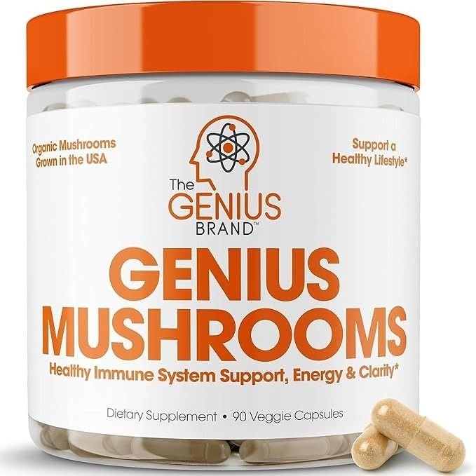 Amazon_com_ Genius Mushroom - Lions Mane, Cordyceps and Reishi - Immune System Booster & Nootropic Brain Supplement - for Natural Energy, Memory & Liver Support, 90 Veggie Pills _ Health & Household.jpeg