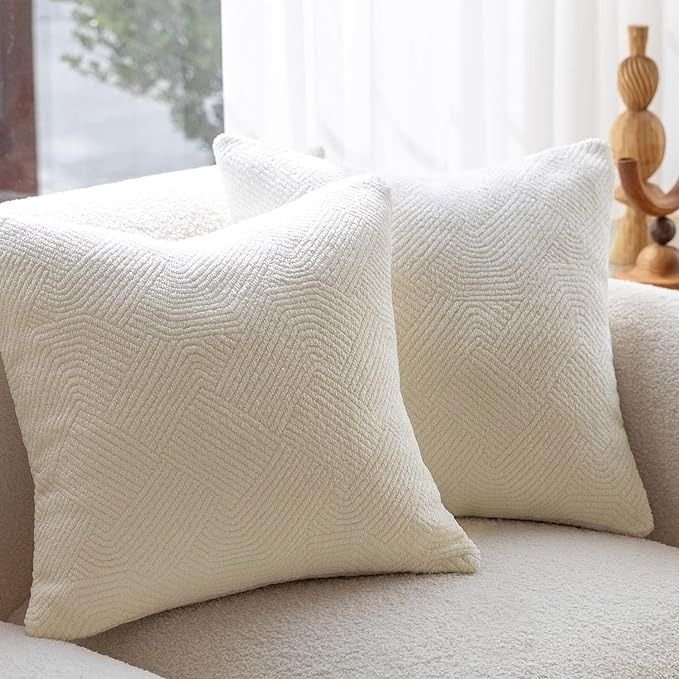 DOMVITUS Boucle Pillow Covers 20x20 Throw Pillows for Couch Set of 2 Neutral Pillow Covers Decorative Pillows for Living Room Bed Sofa Pillows Soft Cushion Case, Milk White.jpeg