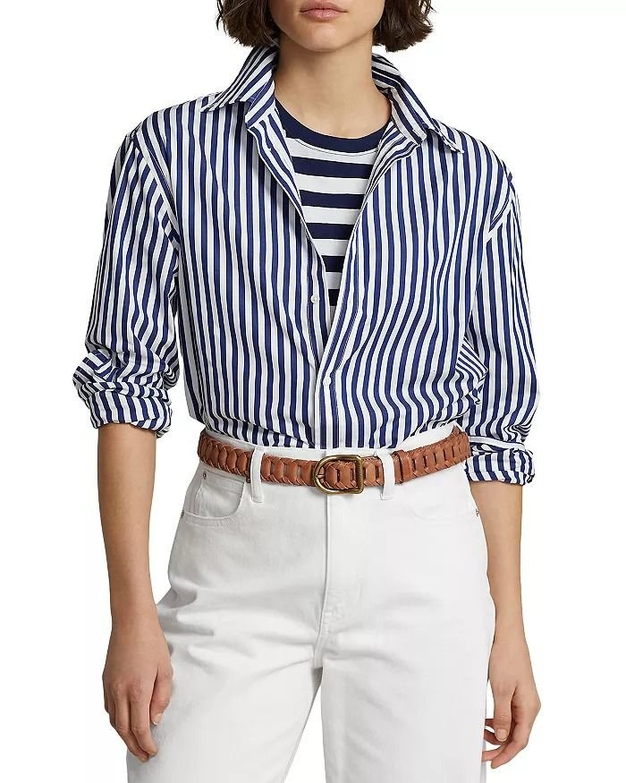 Striped Long Sleeve Cotton Shirt.jpeg