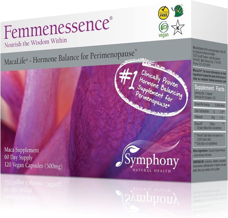 Femmenessence MacaLife – Clinically Proven for Perimenopause, Women’s Natural Hormone Balance Supplements, Relief of Hot Flashes, Night Sweats, Mood Swings, Dryness, 120 Maca Capsules, 60-Day Supply (1).jpeg