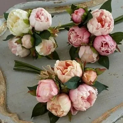 PEONY 5 STEM BUNDLE SET OF 3