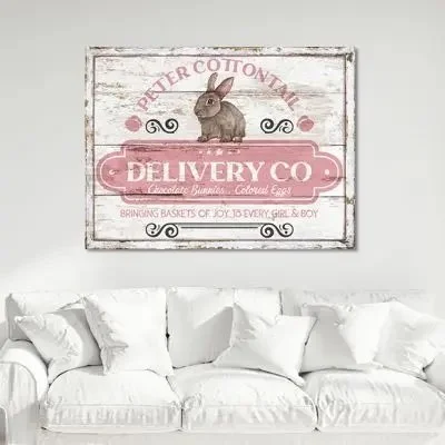 PETER COTTONTAIL DELIVERY CO CANVAS WALL ART
