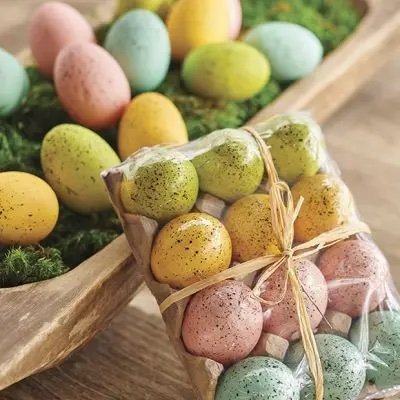SPRING HUE DECORATIVE EGGS 2 SETS OF 12