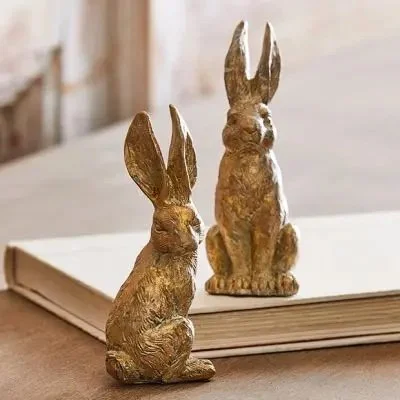 ELEGANT SITTING RABBIT FIGURINE 12 INCH